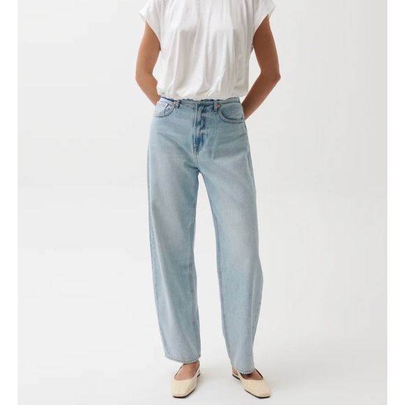 pistola Denim - PISTOLA Wes High Rise Barrel Jeans in Waves